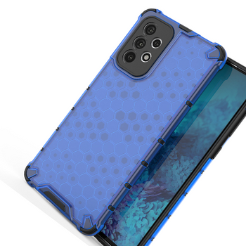Honeycomb etui pancerny pokrowiec z żelową ramką Samsung Galaxy A33 5G niebieski