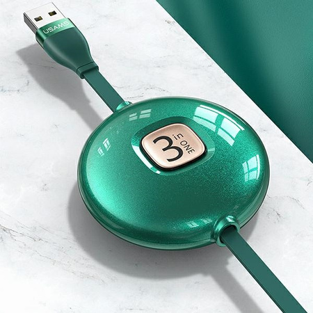 USAMS KABEL 3W1 DO LIGHTNING MICROUSB USB-C DO TELEFONÓW SZYBKIE ŁADOWANIE