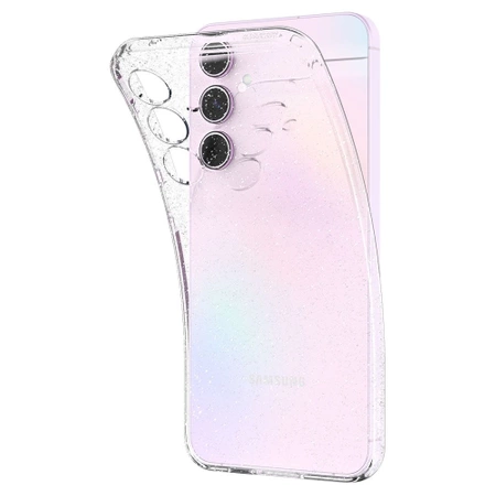 Etui Spigen Liquid Crystal na Samsung Galaxy A55 5G - przezroczysto-brokatowe