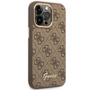 Guess GUHCP14XHG4SHW iPhone 14 Pro Max 6,7" brązowy/brown hard case 4G Vintage Gold Logo