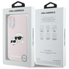 KARL LAGERFELD ETUI DO IPHONE 16 6.1 DO MAGSAFE SILIKONOWE Z DOUBLE HEADS