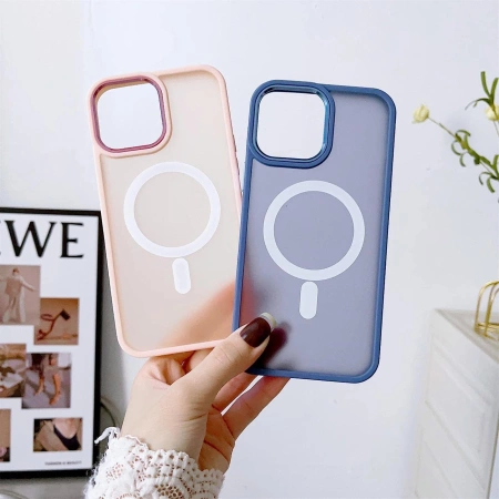 HURTEL MAGNETYCZNE ETUI COLOR MATTE CASE DO MAGSAFE IPHONE 15 PLUS CZARNE