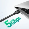 Kabel Ugreen US128 90576 USB-A 3.0 / USB-A 3.0 5Gb/s 3m - czarny
