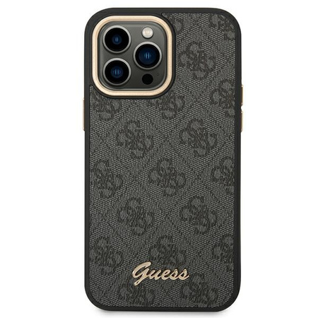 GUESS ETUI HARD CASE DO IPHONE 14 PRO MAX 6.7 VINTAGE GOLD LOGO Z PASEM 4G
