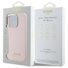 GUESS POKROWIEC SILIKONOWY HARDCASE DO IPHONE 16 PRO 6.3 Z METALOWYM LOGO