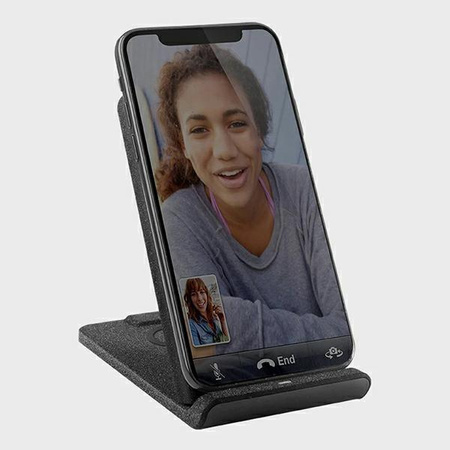 Etui Uniq Ład. indukcyjna Vertex Duo 2in1 15W Fast charge - szare