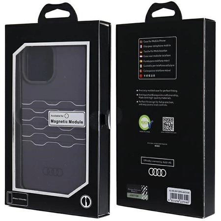 Etui Audi IML MagSafe na iPhone 13 Pro Max - czarne