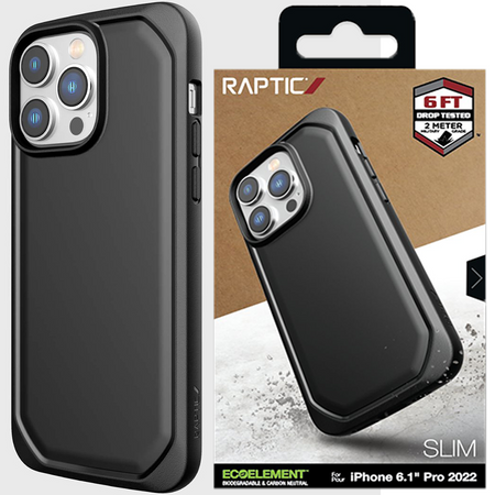 Raptic X-Doria Slim Case etui iPhone 14 Pro Max pokrowiec plecki czarny