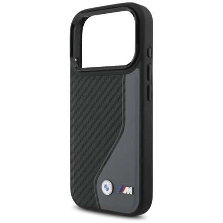 BMW ETUI M CARBON LOGO DO IPHONE 17 PRO MAGSAFE LUKSUSOWA OCHRONA
