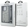 KARL LAGERFELD ETUI CROSSBODY GRAINED PATTERN & LOGO DO IPHONE 16 PRO MAX