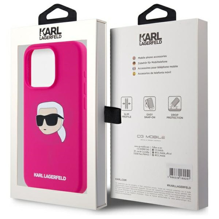 KARL LAGERFELD ETUI DO IPHONE 15 PRO MAX 6.7 HARDCASE SILICONE KARL HEAD