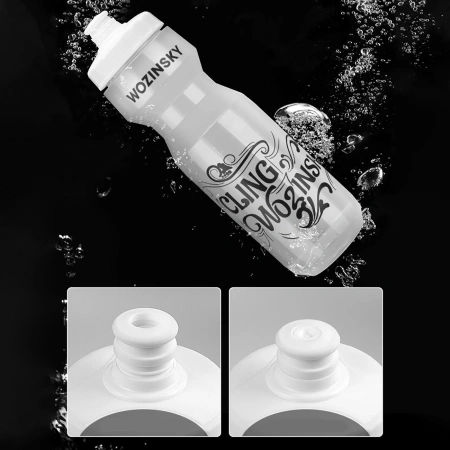 Bidon rowerowy Wozinsky WBR-01T 750ml - transparentny