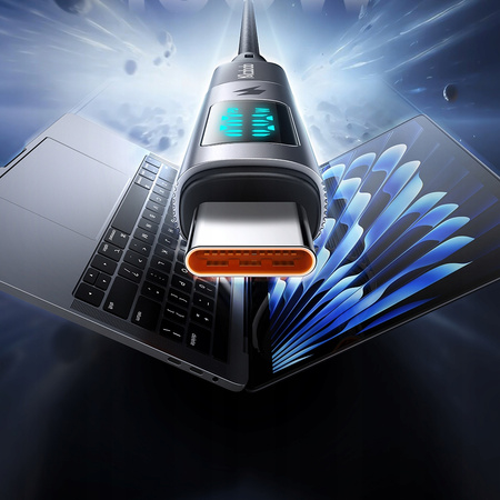 MCDODO ADAPTER PRZEJŚCIÓWKA USB-C USB TYP C SZYBKIE ŁADOWANIE 100W MIERNIK