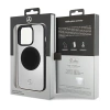 Etui Mercedes Leather&Alu MagSafe na iPhone 15 Pro - srebrne