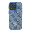 Guess GUHCP16LP4TDSCPB iPhone 16 Pro6.3 niebieski/blue hardcase Leather Metal Logo Strass Crossbody