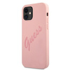 Guess GUHCP12SLSVSPI iPhone 12 mini 5,4" różowy/pink hardcase Script Vintage