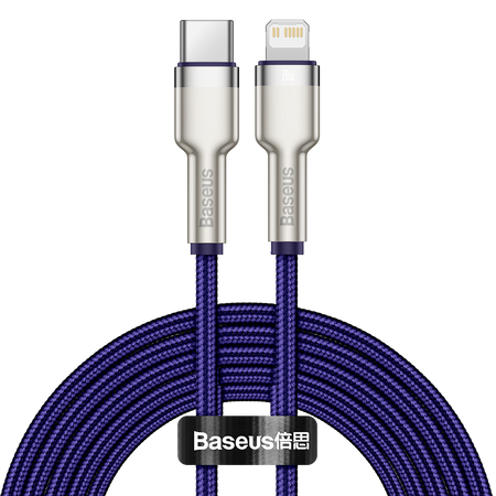 BASEUS KABEL USB-C DO LIGHTNING CAFULE 20W DO IPHONE X 2M SZYBKIE ŁADOWANIE