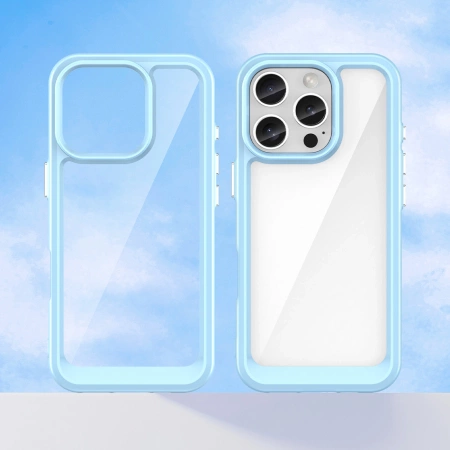 HURTEL ETUI DO IPHONE 16 PRO OUTER SPACE CASE Z ŻELOWĄ RAMKĄ ANTYWSTRZĄSOWE