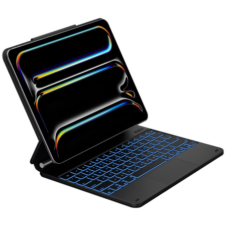 Etui Typecase Edge z klawiaturą do iPad Air 13" 2024/2025 czarny