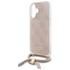 GUESS ETUI DO IPHONE 16 6.1 CROSSBODY CORD 4G PRINT Z DESIGNEROWYM LOGO