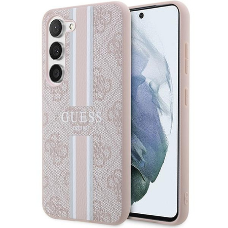 Etui Guess GUHCS23SP4RPSP S23 S911 - różowe 4G Printed Stripe