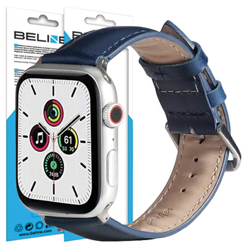 Beline pasek Apple Watch Leather38/40/41mm niebieski /blue