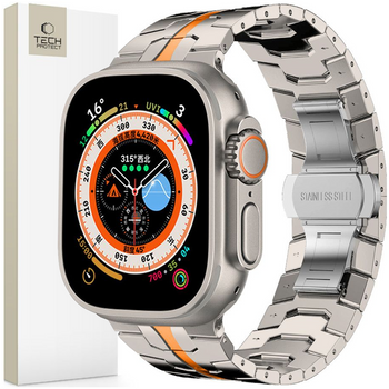 TECH-PROTECT STAINLESS LINE PASEK DO APPLE WATCH 6 7 8 9 10 SE ULTRA 44 45