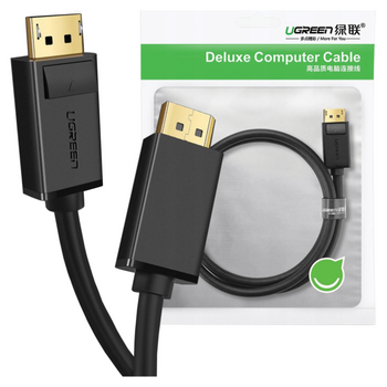 Kabel Ugreen DP102 10211 DisplayPort 1.2 4K / DisplayPort 1.2 4K 2 m - czarny