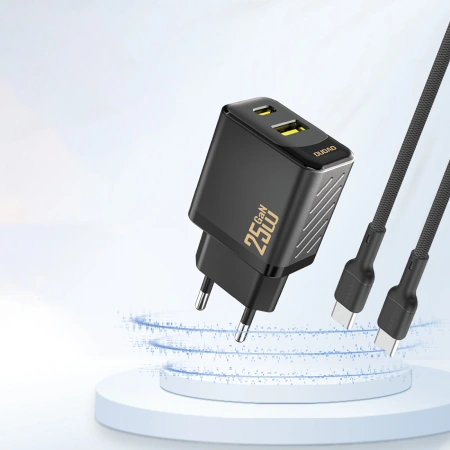 DUDAO ŁADOWARKA GŁÓWNA USB-A USB-C DO IPHONE 12 13 14 SZYBKIE ŁADOWANIE 25W