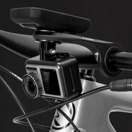 Uchwyt rowerowy Wozinsky WUG-01B na licznik Garmin na kierownicę na kamerkę lampkę - czarny