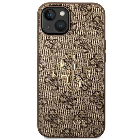 Guess GUHCP14S4GMGBR iPhone 14 6,1" brązowy/brown hardcase 4G Big Metal Logo
