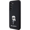 Etui Karl Lagerfeld Silicone Ikonik Metal Pin na Samsung Galaxy S23 - czarne