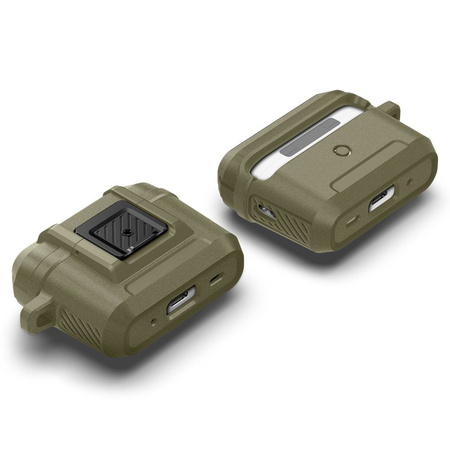 SPIGEN LOCK FIT ETUI DO AIRPODS PRO 1 2 VINTAGE KHAKI WYSOKA OCHRONA I STYL
