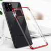 Clear Color case żelowy pokrowiec etui z metaliczną ramką Xiaomi Redmi Note 11 Pro+ 5G / 11 Pro 5G / 11 Pro czerwony