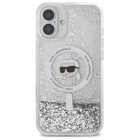 KARL LAGERFELD ETUI DO IPHONE 16 6.1 DO MAGSAFE TRANSPARENT Z LIQUID