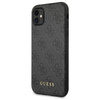 GUESS ETUI HARD CASE DO IPHONE 11 6,1 Xr 4G METAL GOLD LOGO Z LOGO SZARY
