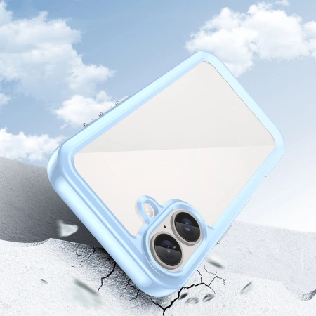 HURTEL ETUI OUTER SPACE CASE Z ŻELOWĄ RAMKĄ DO IPHONE 16 ODPORNE NA UPADKI
