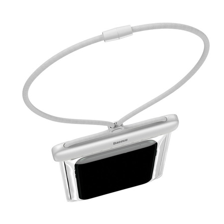 Baseus uniwersalny wodoodporny pokrowiec etui na telefon (max 7,2'') na basen nad wodę IPX8  biały (ACFSD-D02)