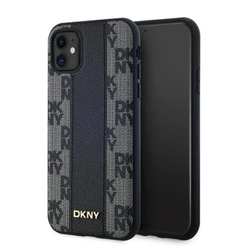 DKNY ETUI HARDCASE DO IPHONE 11 Xr6.1 DO MAGSAFE SKÓRZANE WZÓR CHECKERED