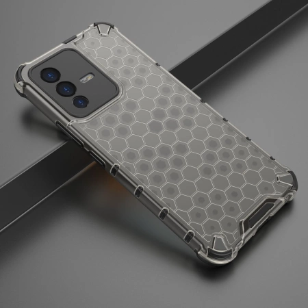 HURTEL ETUI PANCERNE DO VIVO V23 5G HONEYCOMB Z ŻELOWĄ RAMKĄ OCHRONNE