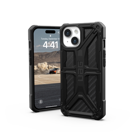 UAG Monarch - obudowa ochronna do iPhone 15 (carbon fiber)