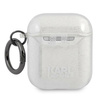 Karl Lagerfeld KLA2UKHGS AirPods cover srebrny/silver Glitter Karl`s Head