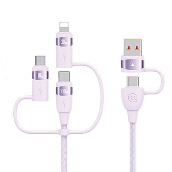 USAMS KABEL 6W1 USB-C MICRO-USB DO LIGHTNING DO TELEFONÓW OPPO VIVO 2M 100W