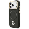 Etui Karl Lagerfeld Big Strap Choupette  Metal Logo MagSafe do iPhone 17 Pro Max czarny
