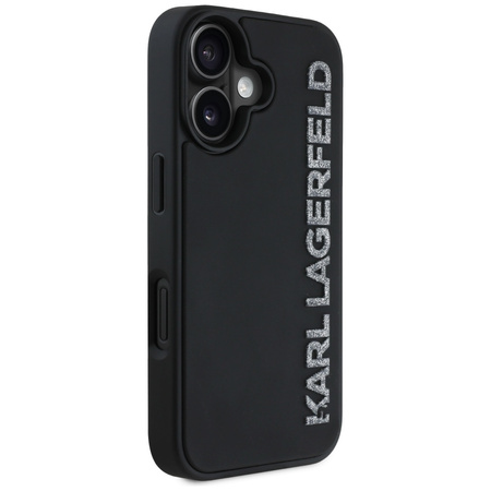 KARL LAGERFELD ETUI HC 3D RUBBER ELONGATED GLITTER DO IPHONE 16 LUKSUSOWY