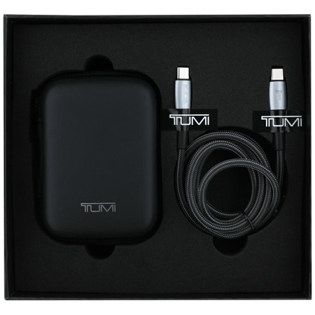 Ładowarka sieciowa TUMI Travel Adapter 25W USB-C / USB-A + Kabel USB-C/USB-C czarny