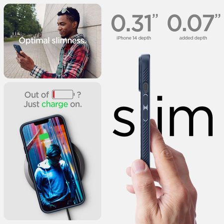 SPIGEN CASE LIQUID AIR DO IPHONE 14 MAGNETYCZNE OCHRONNE ETUI Z AKCESORIAMI