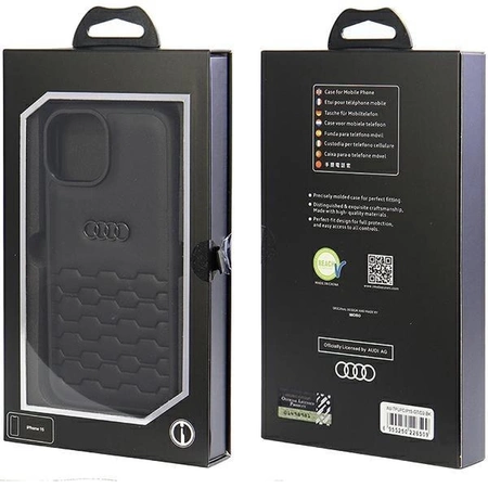 Etui Audi GT Synthetic Leather do iPhone 15 - czarne