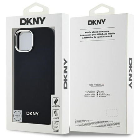 DKNY ETUI HARDCASE PLAIN LOGO DO IPHONE 15 6.1 DO MAGSAFE POKROWIEC