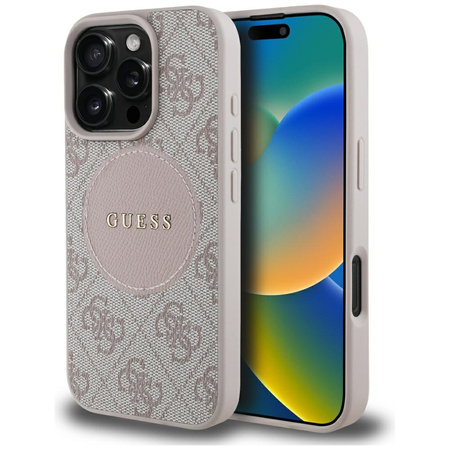 GUESS ETUI DO TELEFONU MAGNETYCZNE DO MAGSAFE IPHONE 16 PRO 4G CIRCLE LOGO